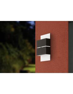 EGLO 93254 - KIBEA Aplique de exterior LED en Acero galvanizado blanco, antracita 2