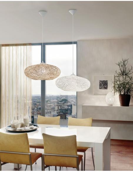 EGLO 93374 - CAMPILO Pendant lamp in Acrylic and textile yarn