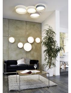 EGLO 93395 - PALOMARO LED ceiling light in white acrylic and textile 2