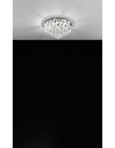EGLO 93413 - CALAONDA Glass Ceiling Light in Chrome Stainless Steel and Glass 2