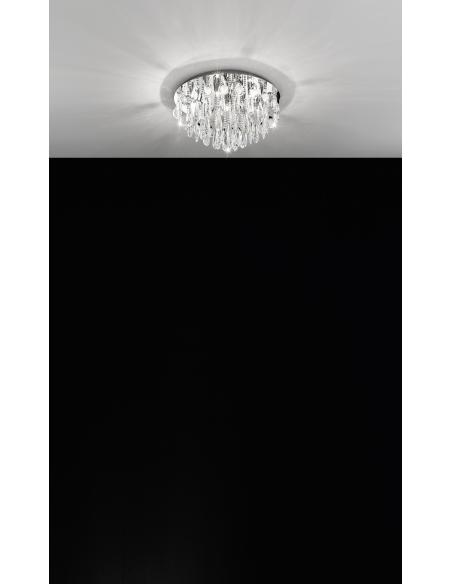 EGLO 93413 - CALAONDA Ceiling lamp in Stainless Steel and Glass