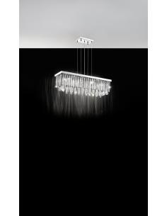 EGLO 93423 - CALAONDA Living Room Lamp in Chrome Stainless Steel and Glass 2