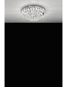 EGLO 93434 - CALAONDA Glass Ceiling Light in Chrome Stainless Steel and Glass 2