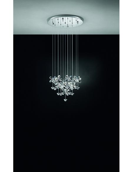 EGLO 93662 - PIANOPOLI Pendant lamp in Stainless Steel and Glass