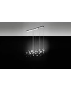 EGLO 93663 - PIANOPOLI Lámpara colgante LED en Acero inoxidable cromo y Cristal 2