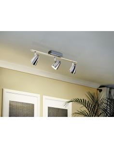 EGLO 93674 - CORBERA Lámpara de Salón en Acero, plástico cromo 2