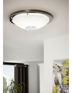 EGLO 93778 - GIOLINA LED ceiling light in Chrome Steel and Glass, glass 2