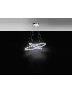 EGLO 93946 - TONERIA LED pendant lamp in stainless steel chrome and Glass 2