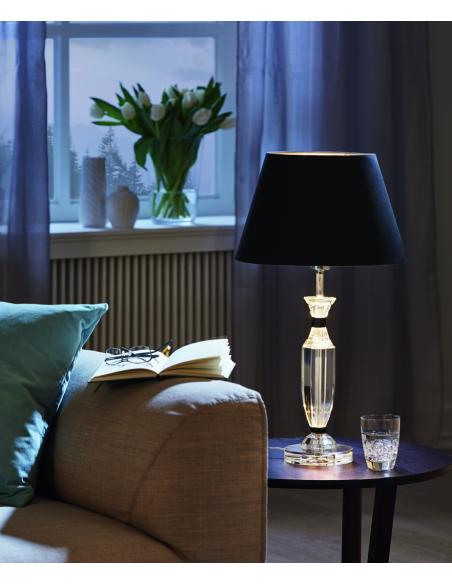 EGLO 94082 - PASIANO Table lamp in Glass, steel and Textile