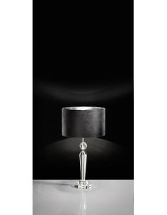 EGLO 94084 - PASIANO Fabric Lamp in Glass, clear steel, chrome and Textile 2