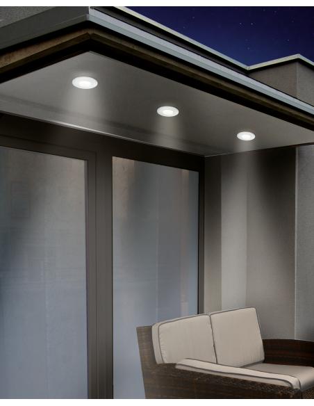 EGLO 94093 - MARGO Recessed lamp in cast aluminum and satin glass