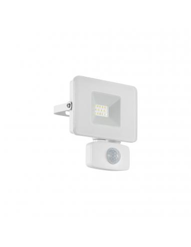 EGLO 33156 - FAEDO 3 Outdoor wall light with motion sensor in white Aluminum and Glass