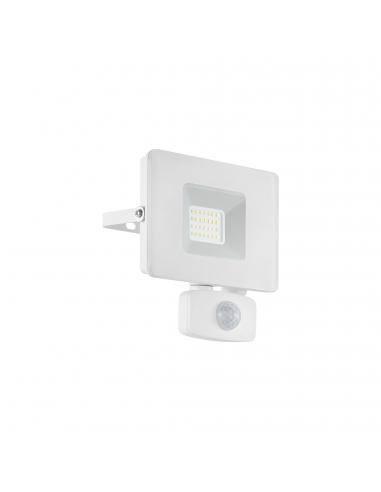EGLO 33157 - FAEDO 3 Outdoor wall light with motion sensor in white Aluminum and Glass