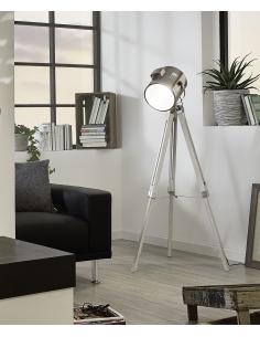 EGLO 94371 - UPSTREET Lámpara de Salón en Madera, acero blanco-pátina y Acero 2