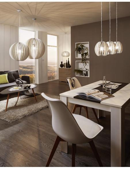 EGLO 94442 - COSSANO Pendant Lamp in Steel and Wood