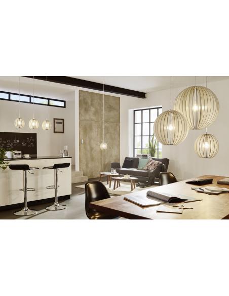 EGLO 94444 - COSSANO Pendant Lamp in Steel and Wood