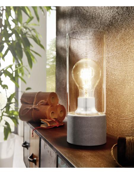 EGLO 94549 - TORVISCO 1 Table Lamp in Steel and Glass