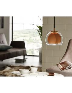 EGLO 94589 - ROCAMAR Copper pendant lamp in Steel, copper and Glass 2