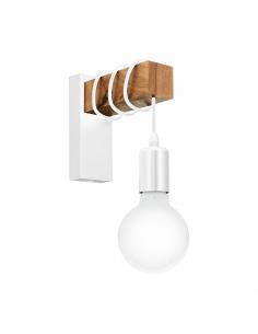 EGLO 43706 - TOWNSHEND Living Room Lamp in White Steel and Wood
