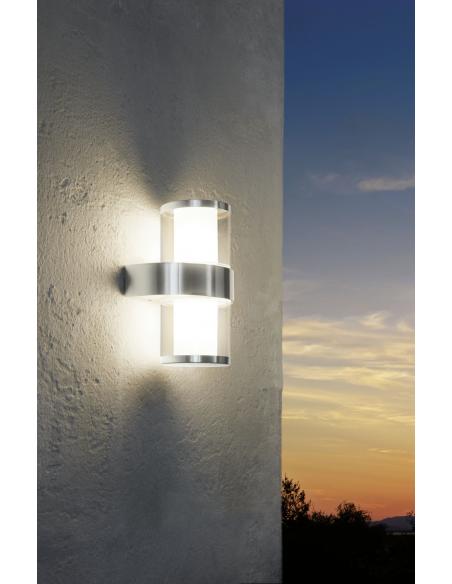 EGLO 94799 - BEVERLY 1 Wall lamp in Stainless Steel and Acrylic
