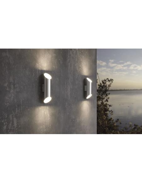EGLO 94803 - AGOLADA Stainless Steel Wall Lamp