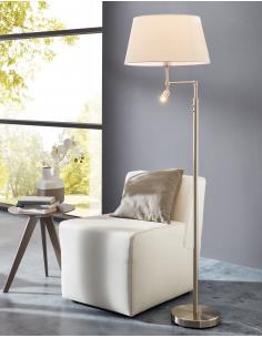 EGLO 94946 - SANTANDER Living Room Lamp in Nickel-matte Steel and Textile 2