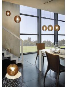 EGLO 94956 - COSSANO Lamella Lamp in Matte Nickel Steel and Wood 2