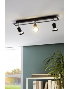 EGLO 94965 - SARRIA Living Room Lamp in Black Steel, chrome 2