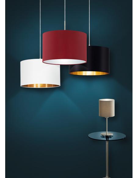 EGLO 95044 - PASTERI Pendant lamp in Steel and Textile