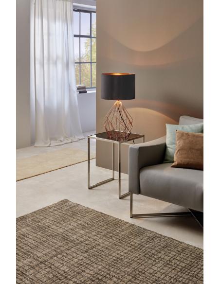 EGLO 95185 - PEDREGAL 1 Table Lamp in Steel and Textile