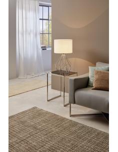EGLO 95187 - PEDREGAL 1 Fabric Lamp in Chrome Steel and Textile 2