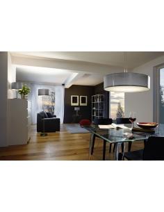 EGLO 95353 - ROMAO LED floor lamp in matte nickel-steel, chrome and Textile, linen 2