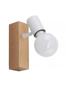 EGLO 33168 - TOWNSHEND 3 LED Spotlight in Wood, brown steel, white