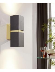 EGLO 95373 - PASSA LED Wall Light in Black, Gold Steel 2
