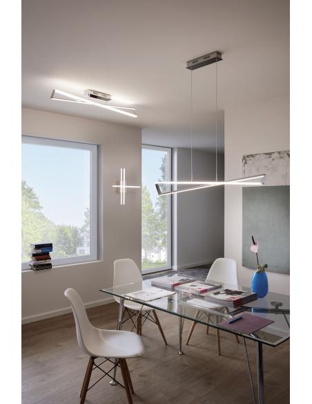 EGLO 95566 - AGRELA Pendant lamp in Steel, aluminum and Acrylic