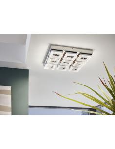 EGLO 95658 - FRADELO Plafón LED en Acero cromo y Acrílico, cristal 2