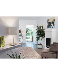 EGLO 95726 - PASTERI Fabric Lamp in Nickel-matte Steel and Textile 2