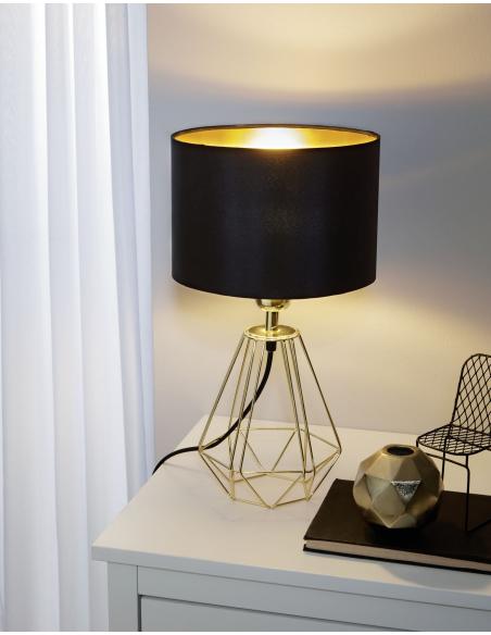 EGLO 95788 - CARLTON 2 Table Lamp in Steel and Textile