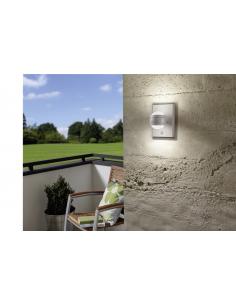 EGLO 96022 - SESIMBA 1 Outdoor wall light with motion sensor in white galvanized steel and Acrylic 2
