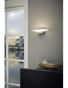 EGLO 96037 - METRASS LED Wall Light in White Aluminum and Acrylic 2