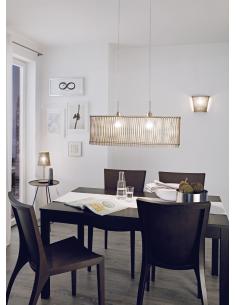 EGLO 96195 - SENDERO Aplique Lamella en Acero blanco y Madera 2