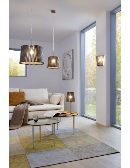 EGLO 96203 - SENDERO Table Lamp in Steel and Wood