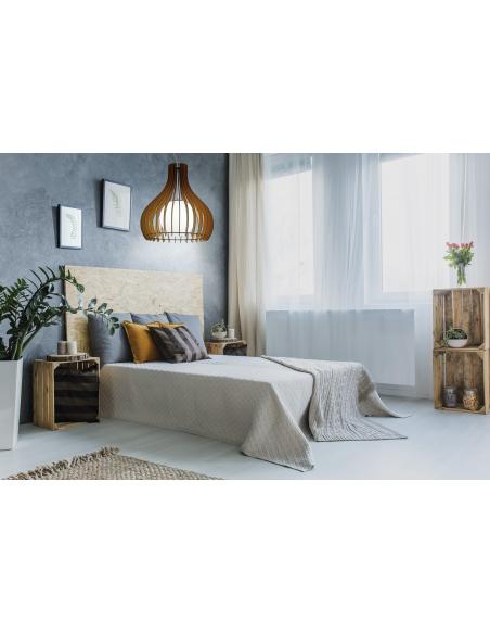 EGLO 96214 - TINDORI Pendant lamp in Steel and Wood, glass