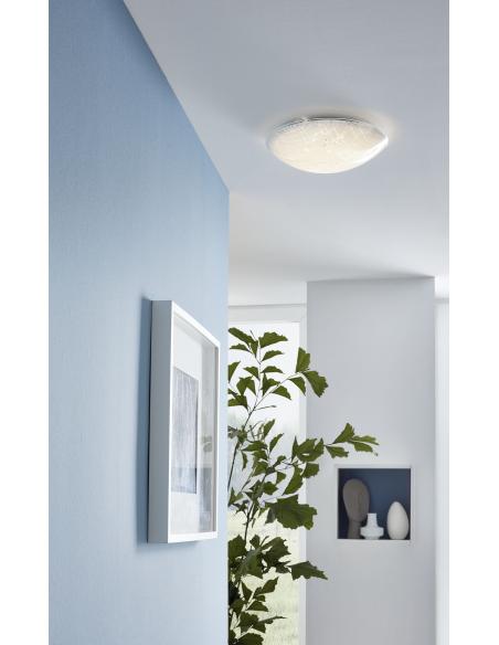EGLO 96472 - VEREDA Wall / ceiling lamp in Steel and Glass