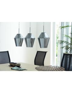 EGLO 96774 - MURMILLO Crystal Pendant Lamp in Chrome Steel and Tinted Glass 2