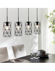 EGLO 97066 - ESTEVAU Living Room Lamp in Dark Brown Steel 2