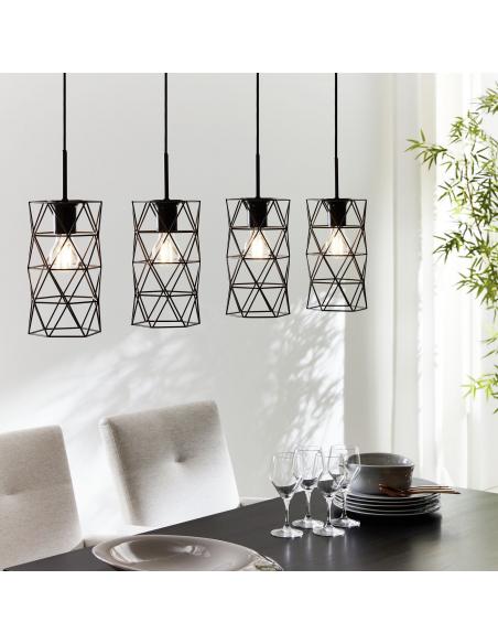 EGLO 97066 - ESTEVAU Steel Pendant Lamp