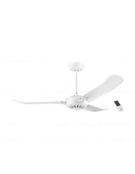 EGLO 35027 - HOI AN Ceiling Fan with knob in Aluminum, matte white metal cast