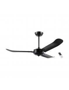 EGLO 35028 - HOI AN Roof Fan with knob in Aluminum, matte black metal cast