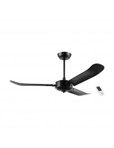 EGLO 35028 - HOI AN Roof Fan with knob in Aluminum, matte black metal cast